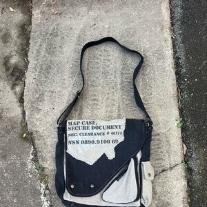 Rothco Distressed Canvas Secure Document Messenger Bag